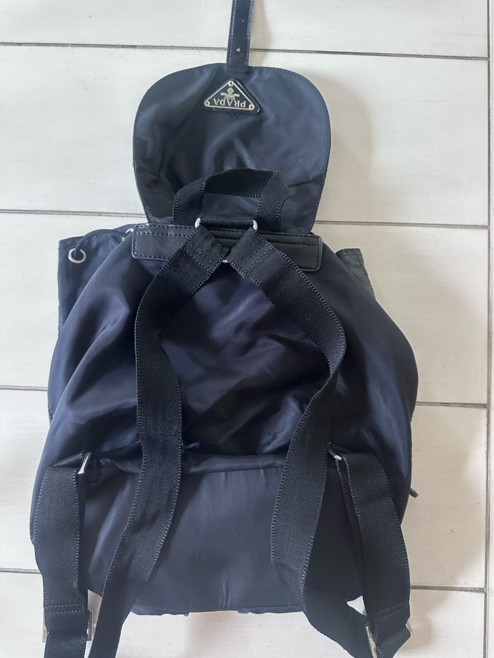 Prada Black Nylon Backpack - Picture 4 of 9